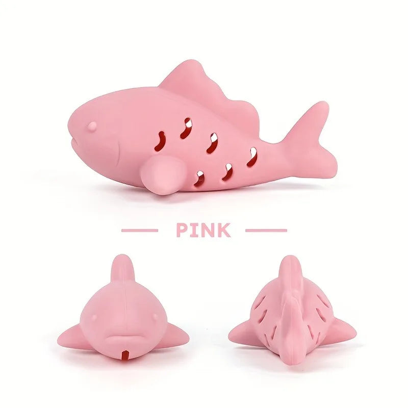 Silicone Treat-Hiding Chew Toy for Cats & Dogs