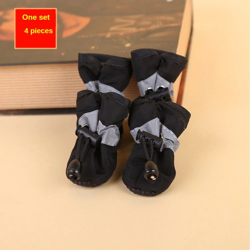 Water-Resistant Dog Rain Boots - Set of 4