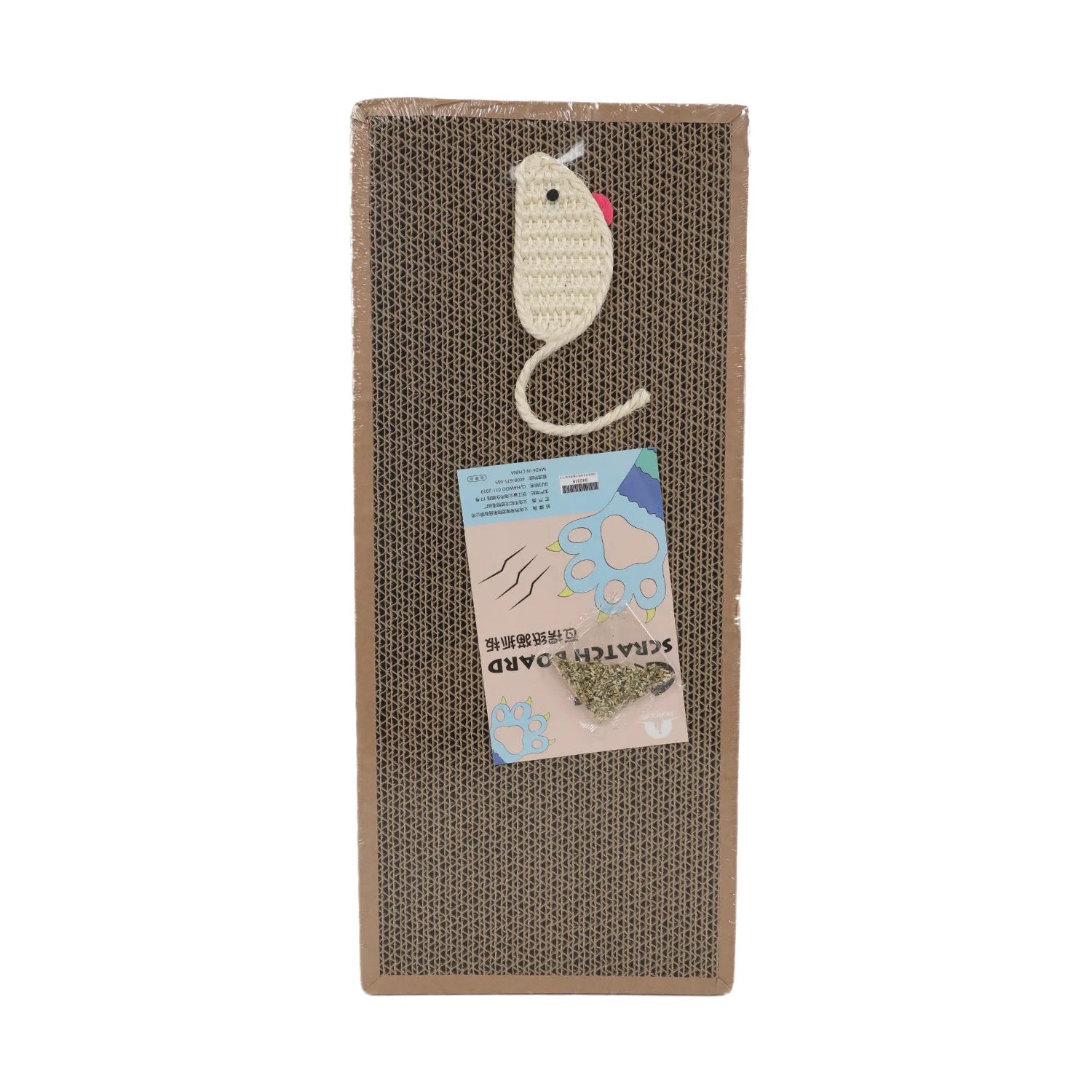 Corrugated Cat Scratcher Oval Lounge & Claw Care Pad