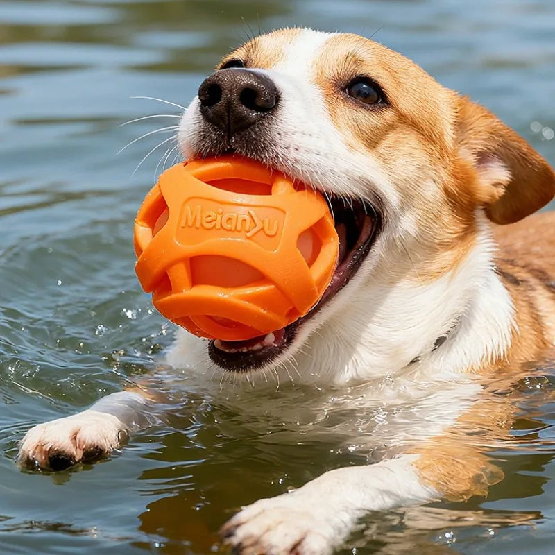 Hollow Silicone Chew Ball for Dogs