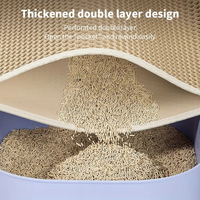 Honeycomb Double-Layer Cat Litter Mat