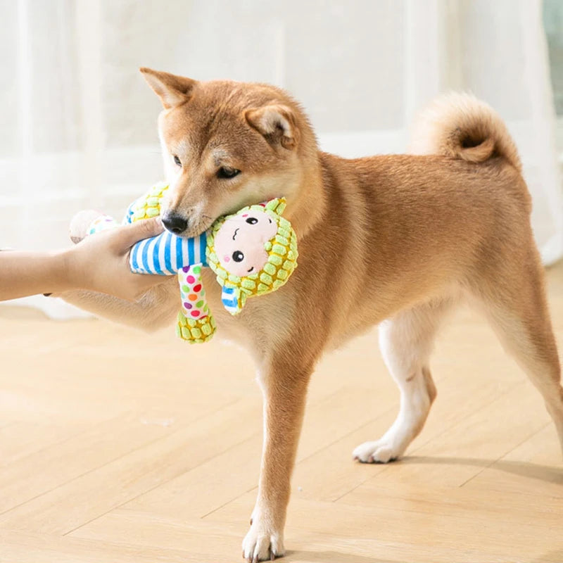 Plush Squeaky Animal Toy for Dogs & Cats