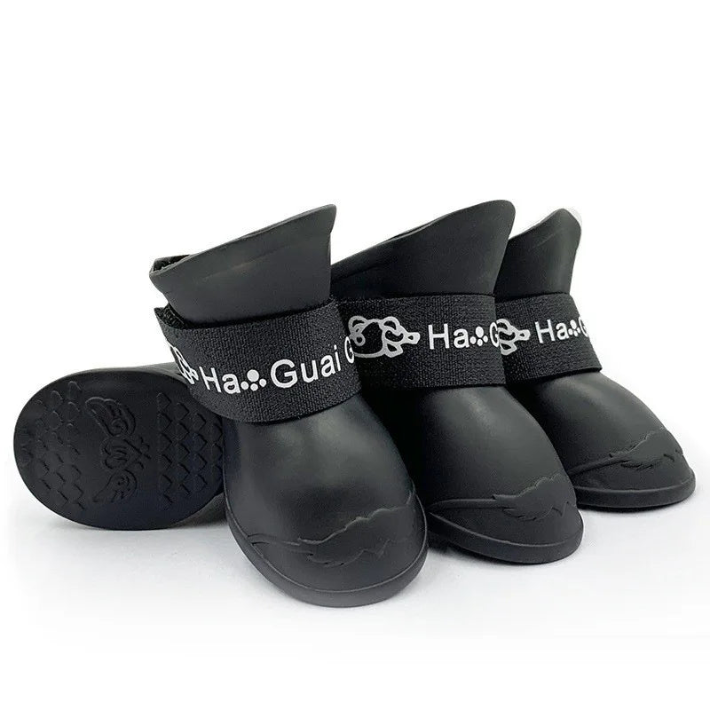 Waterproof Silicone Rain Boots for Small Dogs & Cats