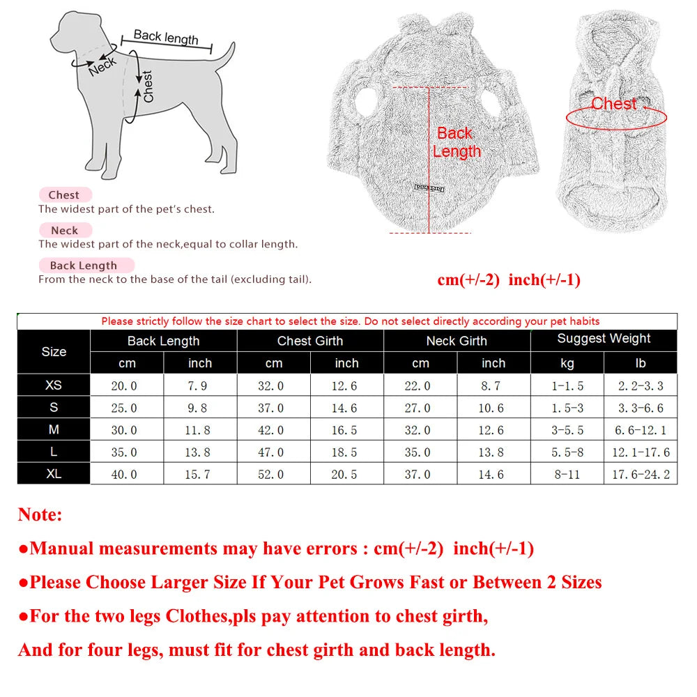 Soft Fleece Hoodie for Small Dogs & Cats