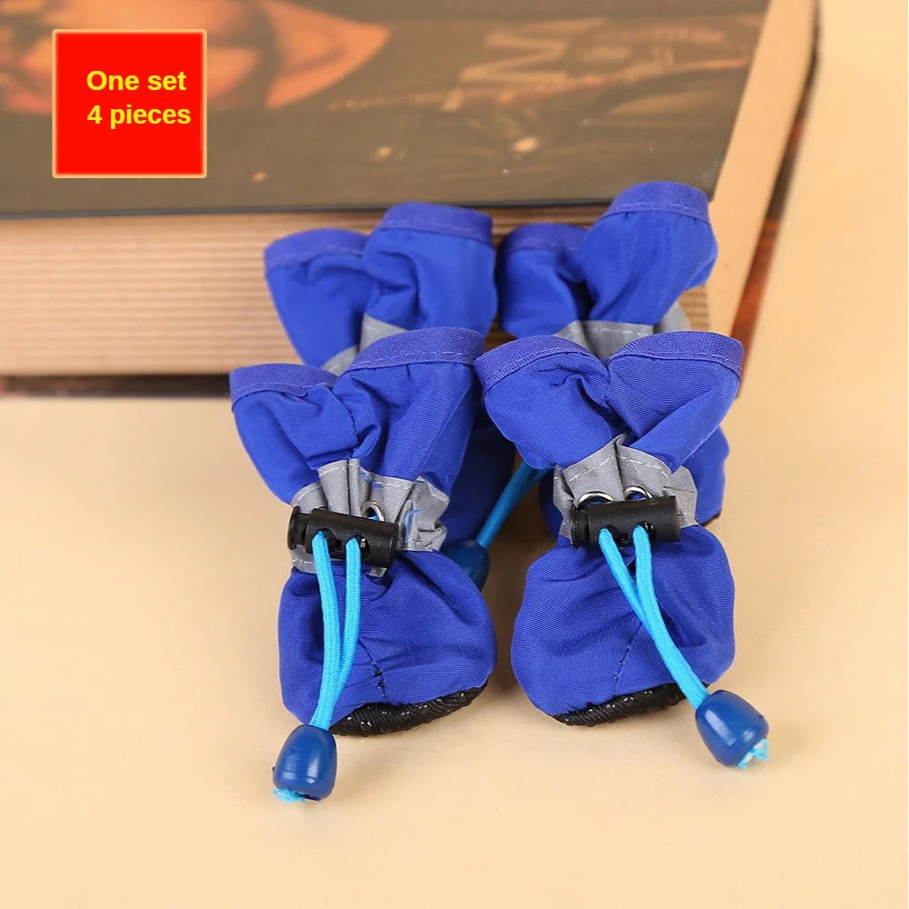 Water-Resistant Dog Rain Boots - Set of 4