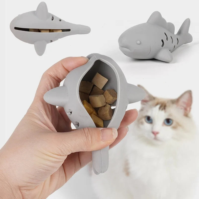 Silicone Treat-Hiding Chew Toy for Cats & Dogs