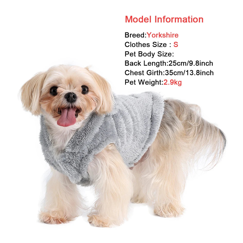 Soft Fleece Hoodie for Small Dogs & Cats