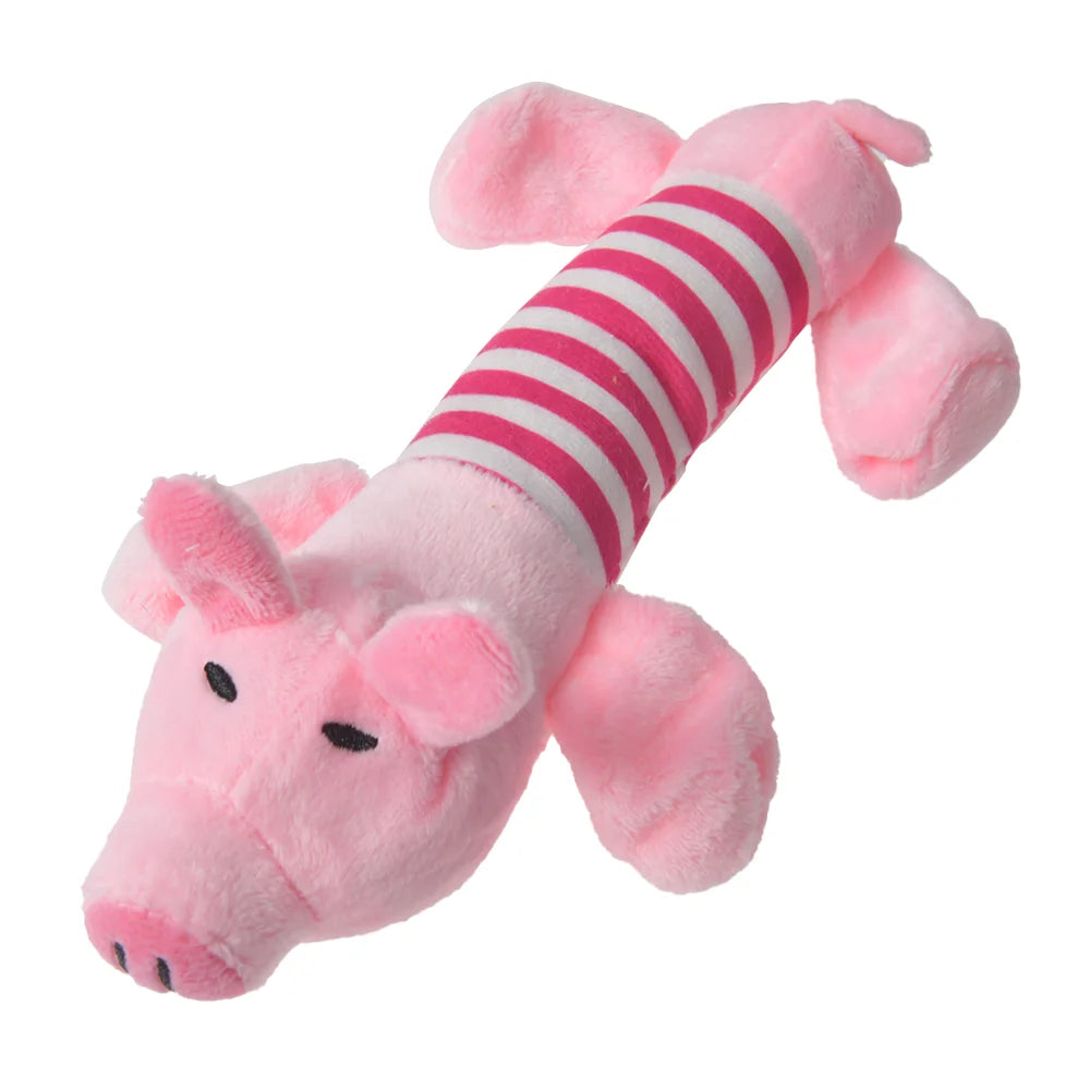 Plush Animal Character Toy for Dogs & Cats