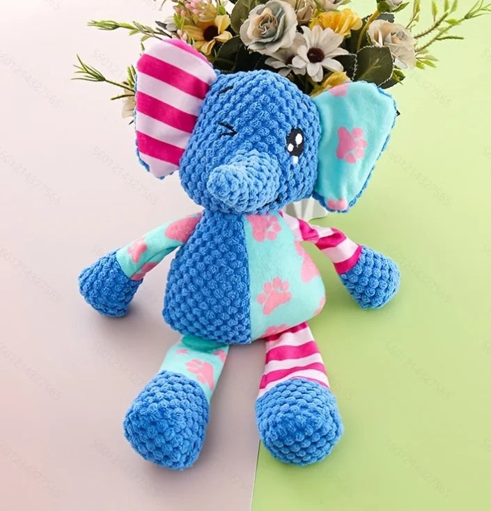 Plush Squeaky Animal Toy for Dogs & Cats