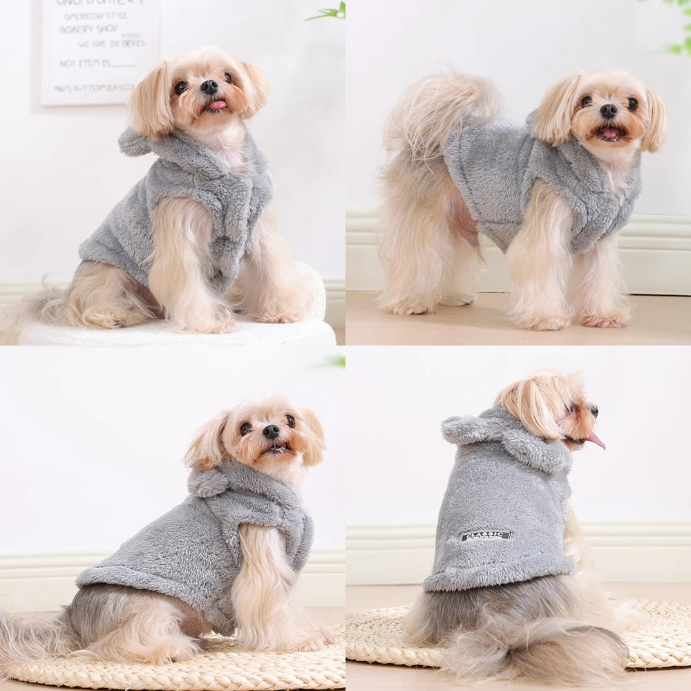 Soft Fleece Hoodie for Small Dogs & Cats