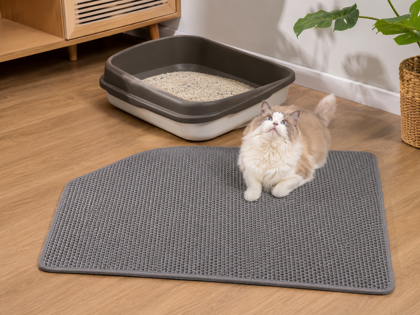 Honeycomb Cat Litter Trapping Mat